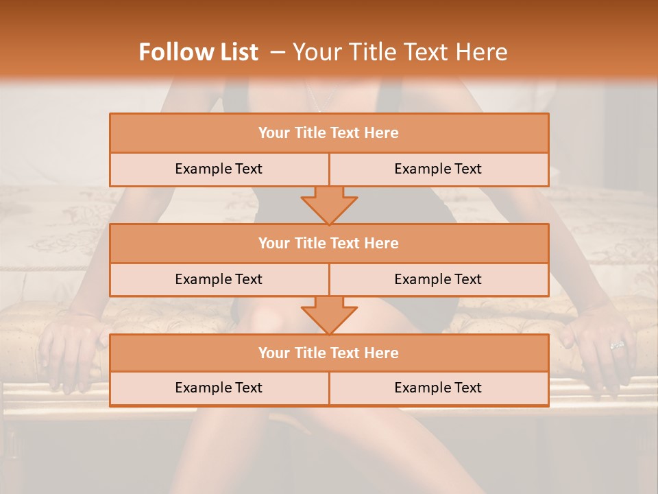 White Pretty Girl PowerPoint Template