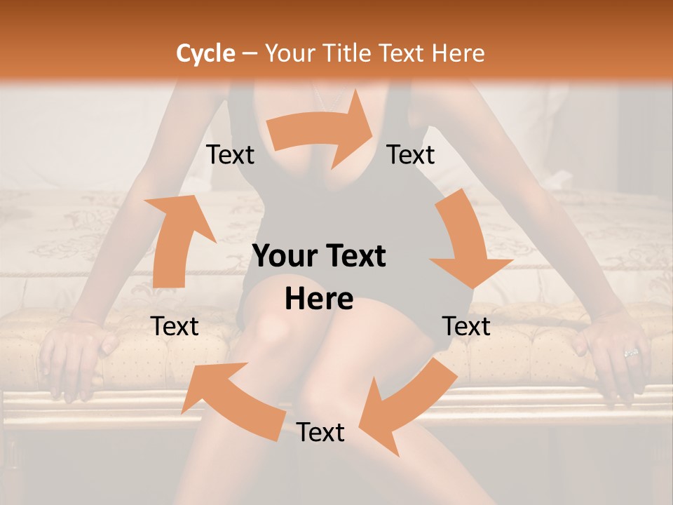 White Pretty Girl PowerPoint Template