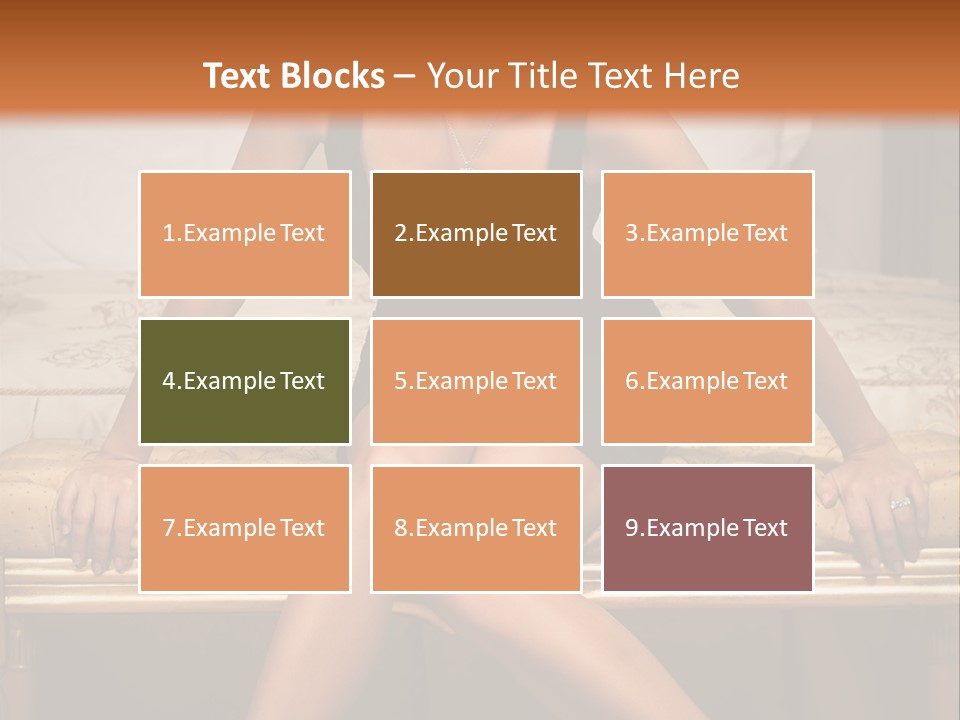 White Pretty Girl PowerPoint Template