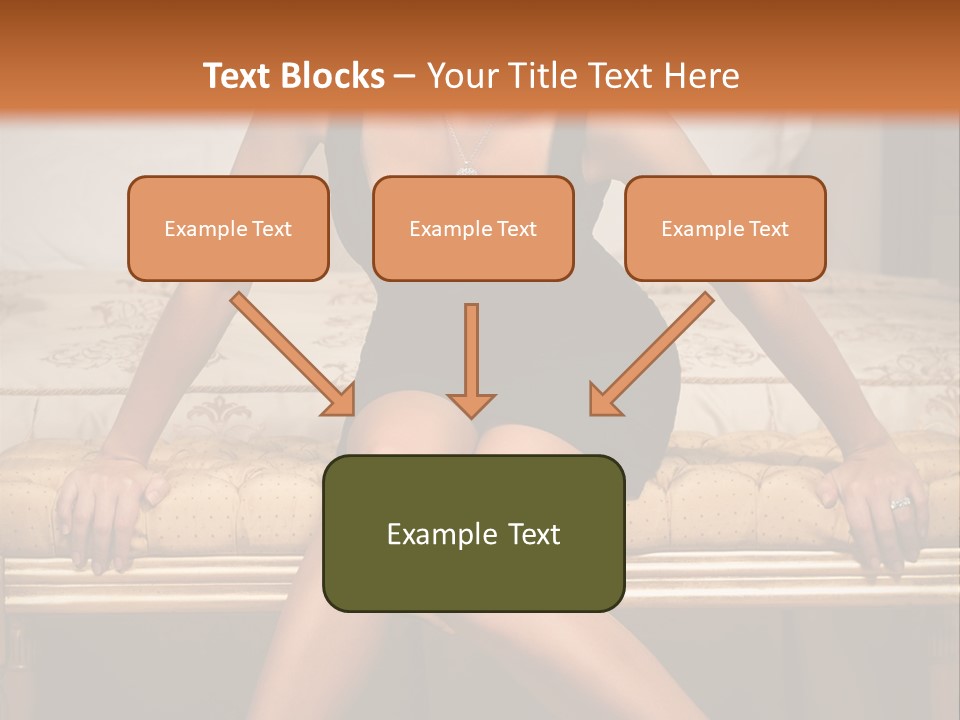 White Pretty Girl PowerPoint Template