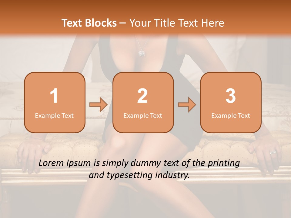 White Pretty Girl PowerPoint Template