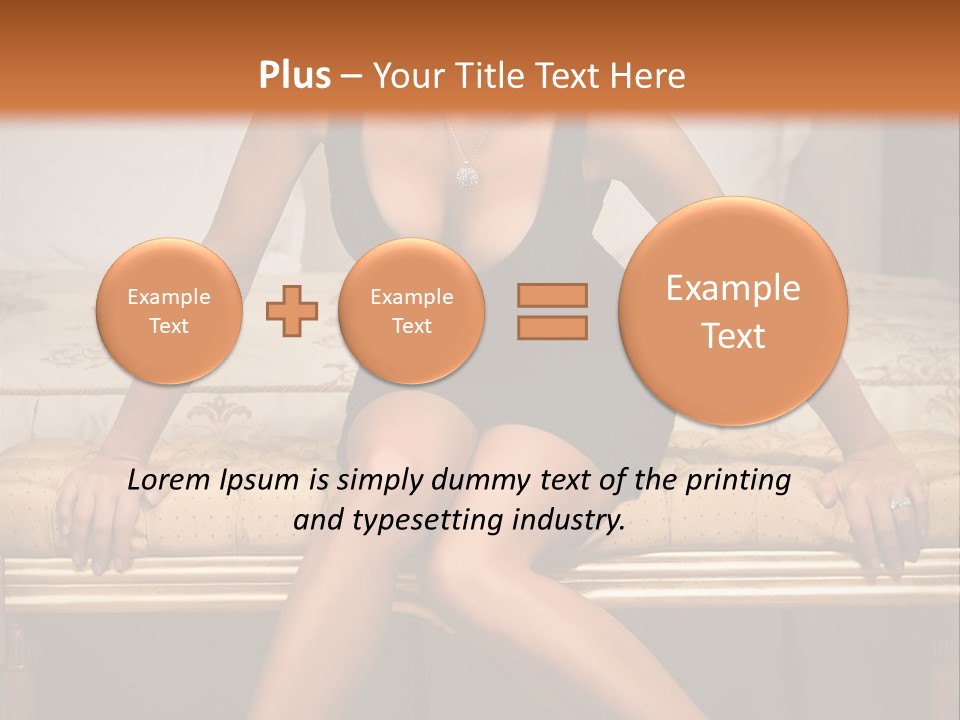 White Pretty Girl PowerPoint Template