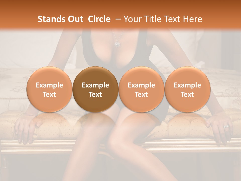 White Pretty Girl PowerPoint Template
