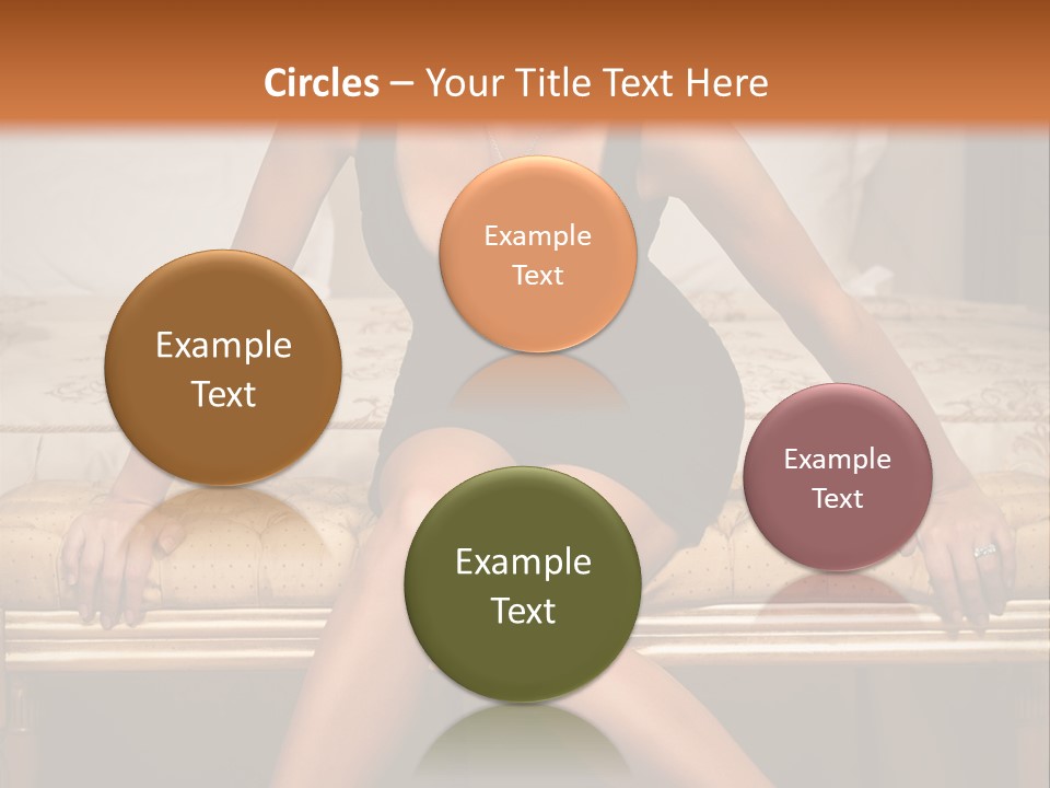 White Pretty Girl PowerPoint Template