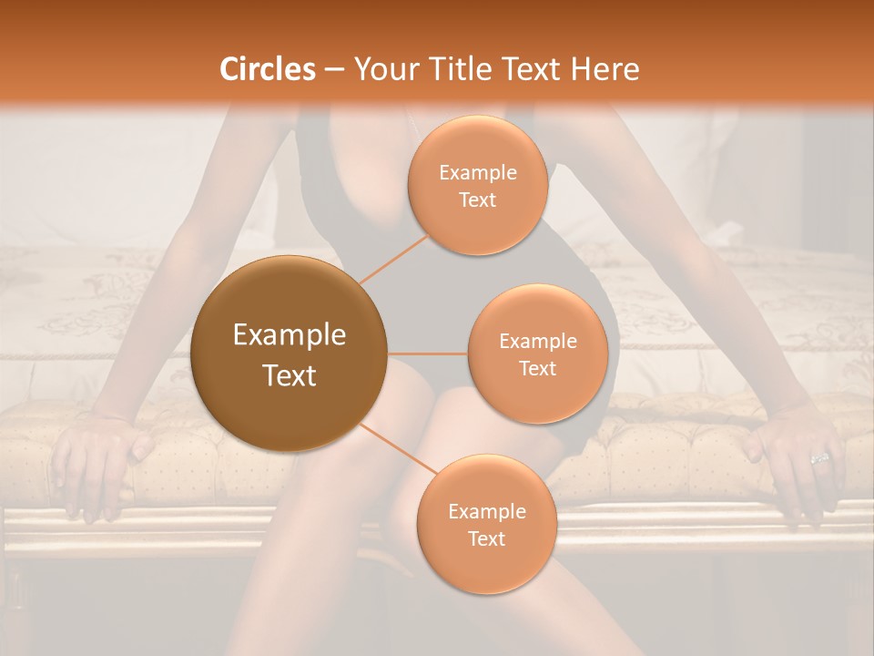 White Pretty Girl PowerPoint Template