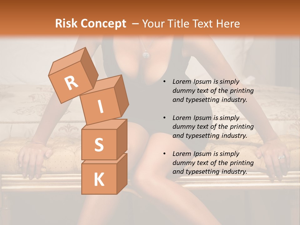 White Pretty Girl PowerPoint Template