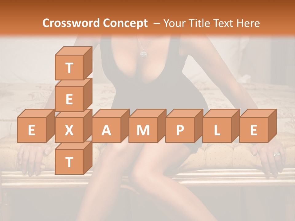 White Pretty Girl PowerPoint Template