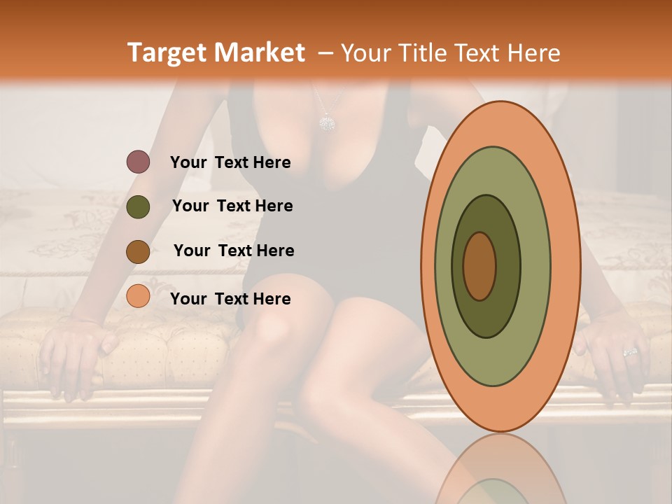 White Pretty Girl PowerPoint Template