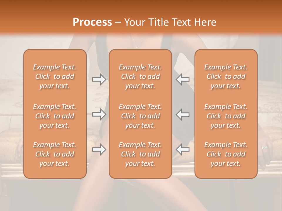 White Pretty Girl PowerPoint Template