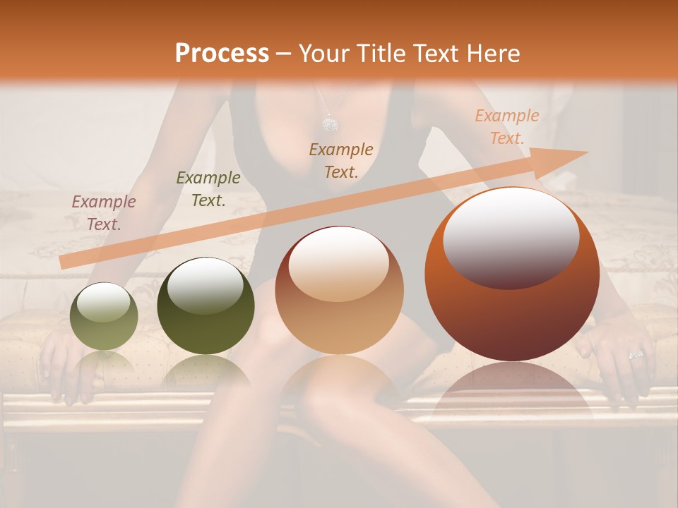 White Pretty Girl PowerPoint Template