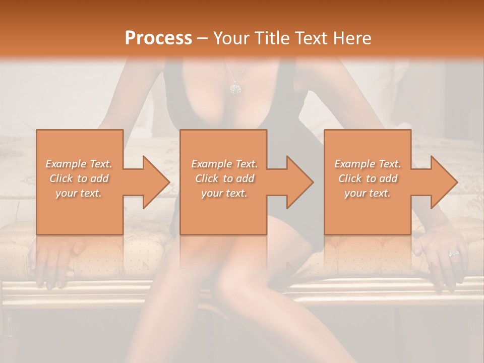 White Pretty Girl PowerPoint Template