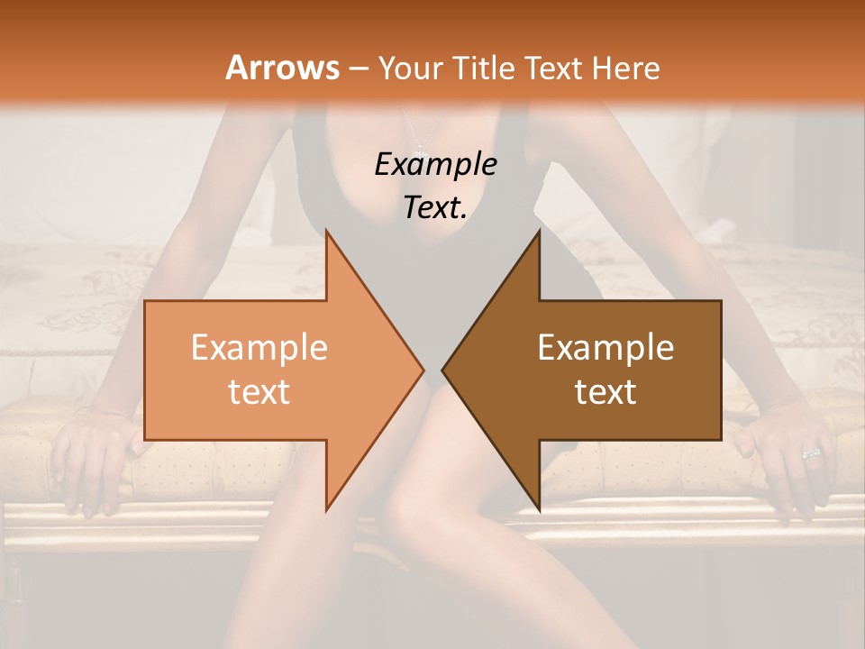 White Pretty Girl PowerPoint Template