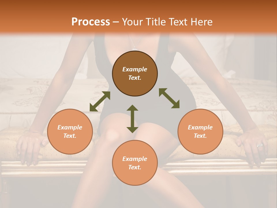 White Pretty Girl PowerPoint Template