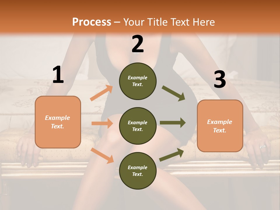 White Pretty Girl PowerPoint Template