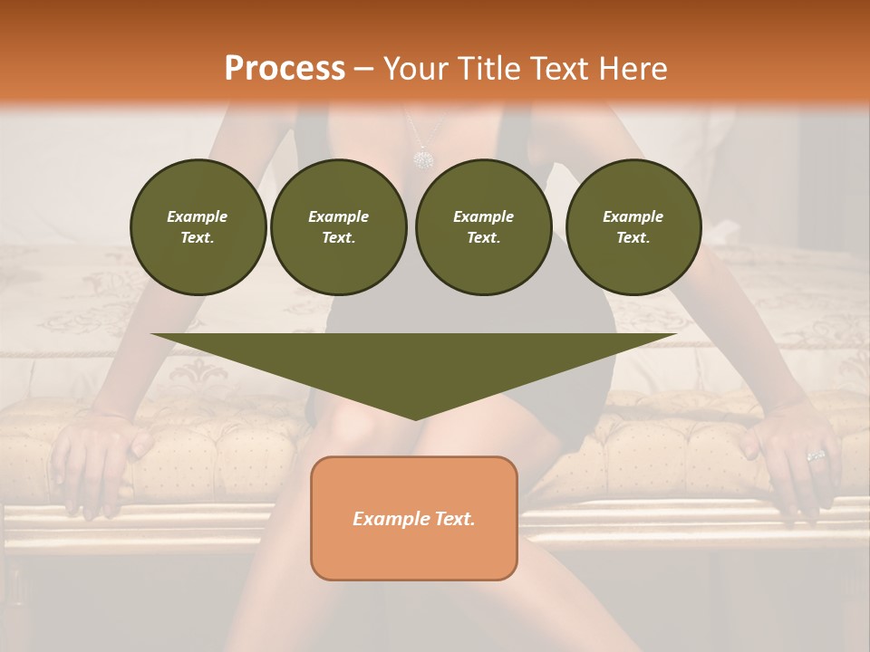 White Pretty Girl PowerPoint Template