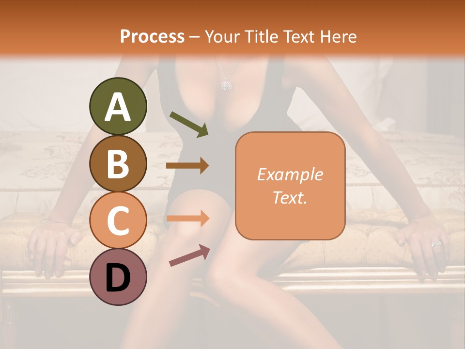 White Pretty Girl PowerPoint Template