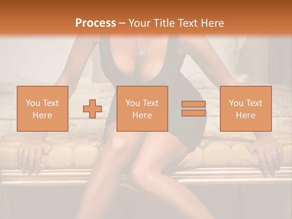 White Pretty Girl PowerPoint Template