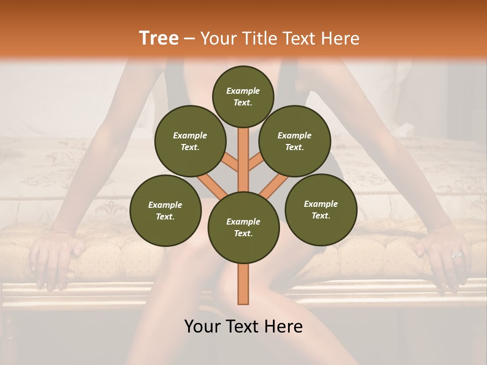 White Pretty Girl PowerPoint Template