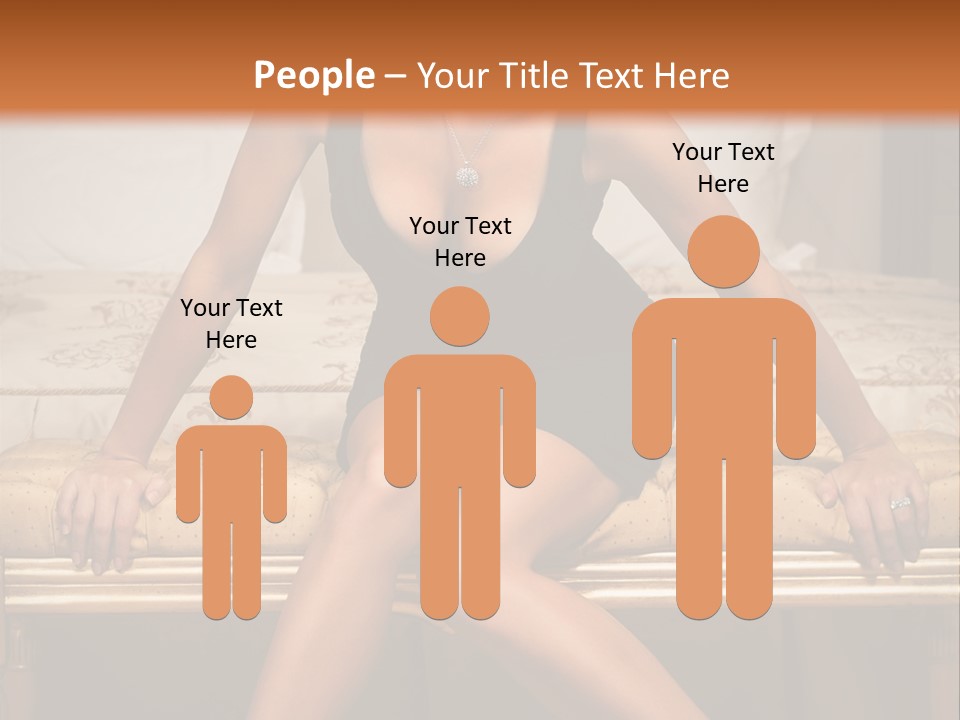 White Pretty Girl PowerPoint Template