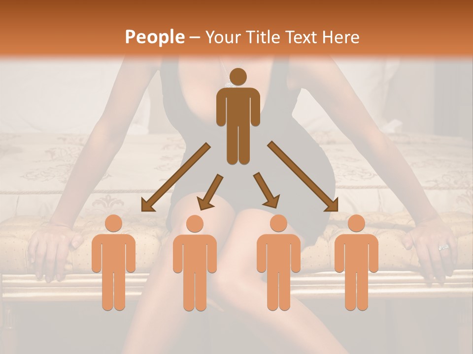 White Pretty Girl PowerPoint Template