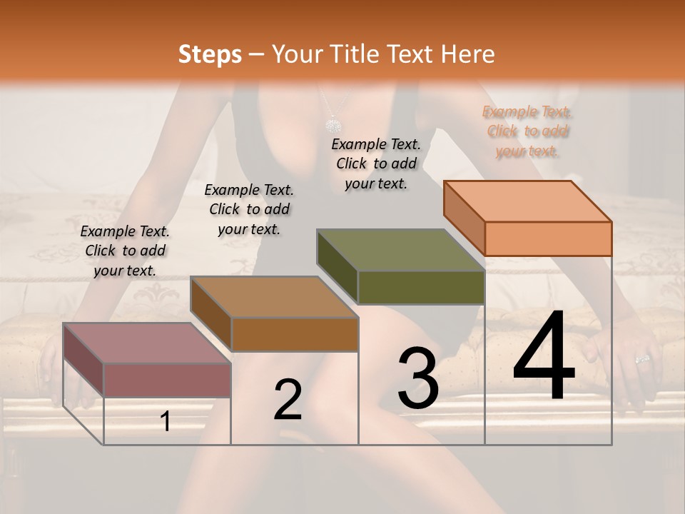 White Pretty Girl PowerPoint Template