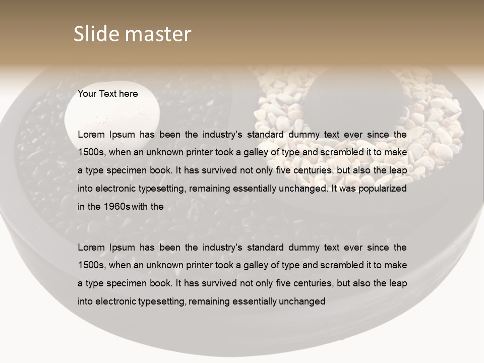 Gravel Yin Wellness PowerPoint Template