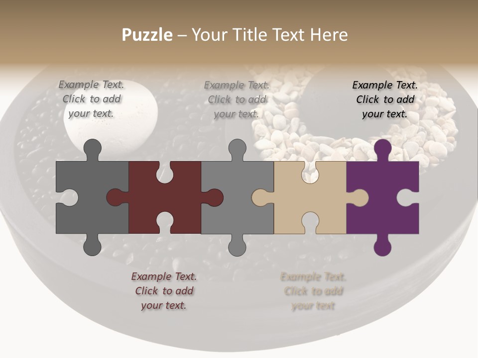 Gravel Yin Wellness PowerPoint Template