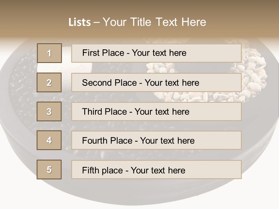 Gravel Yin Wellness PowerPoint Template