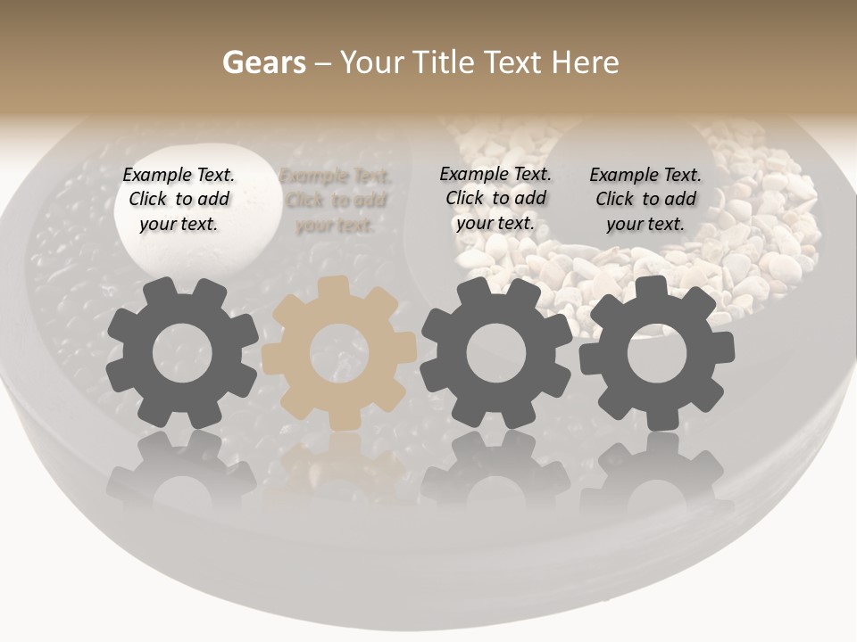 Gravel Yin Wellness PowerPoint Template