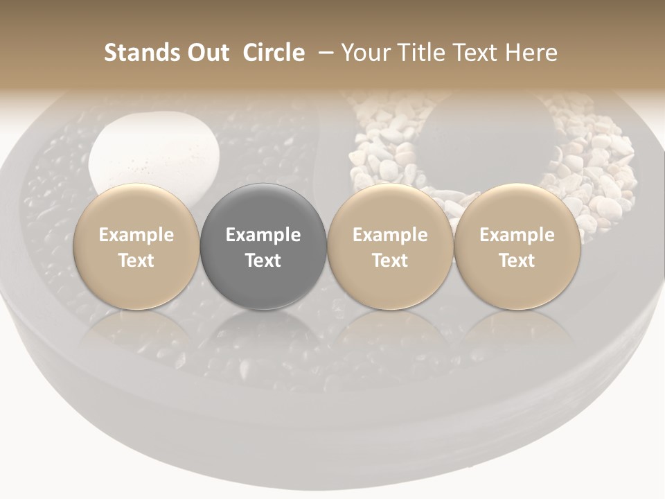 Gravel Yin Wellness PowerPoint Template