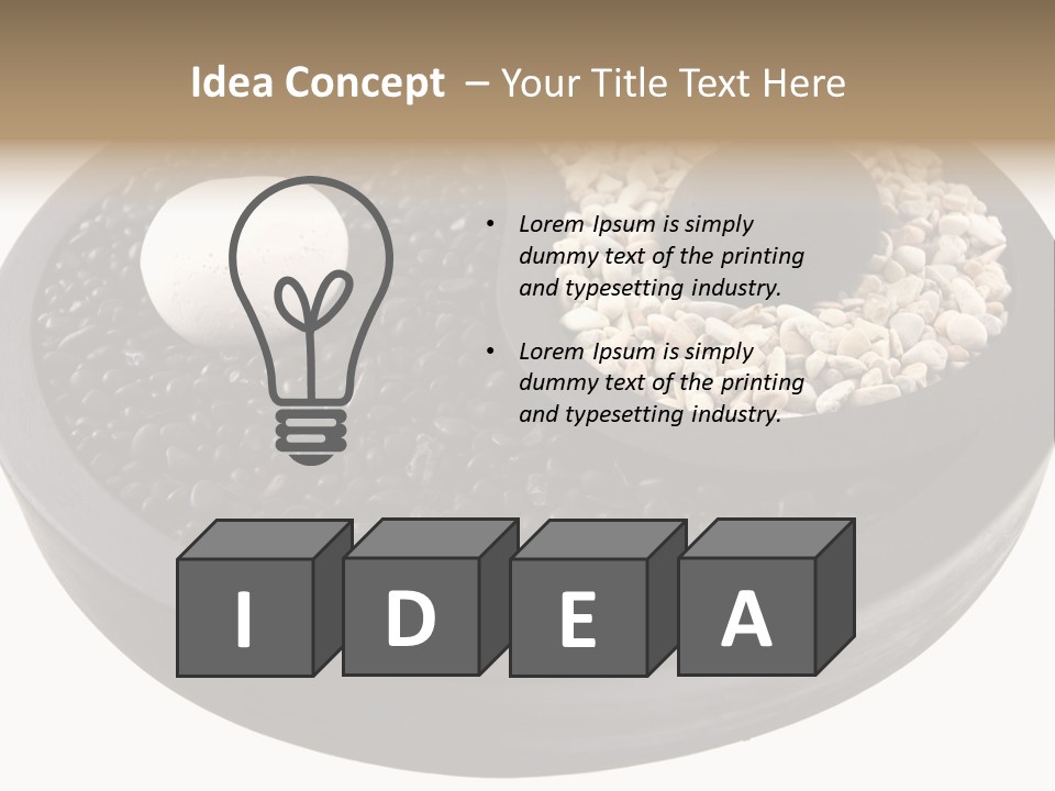 Gravel Yin Wellness PowerPoint Template