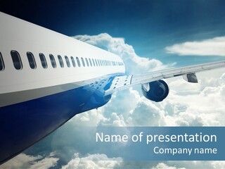 Journey Pilot Vacation PowerPoint Template