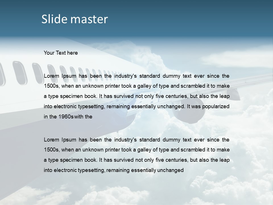 Journey Pilot Vacation PowerPoint Template