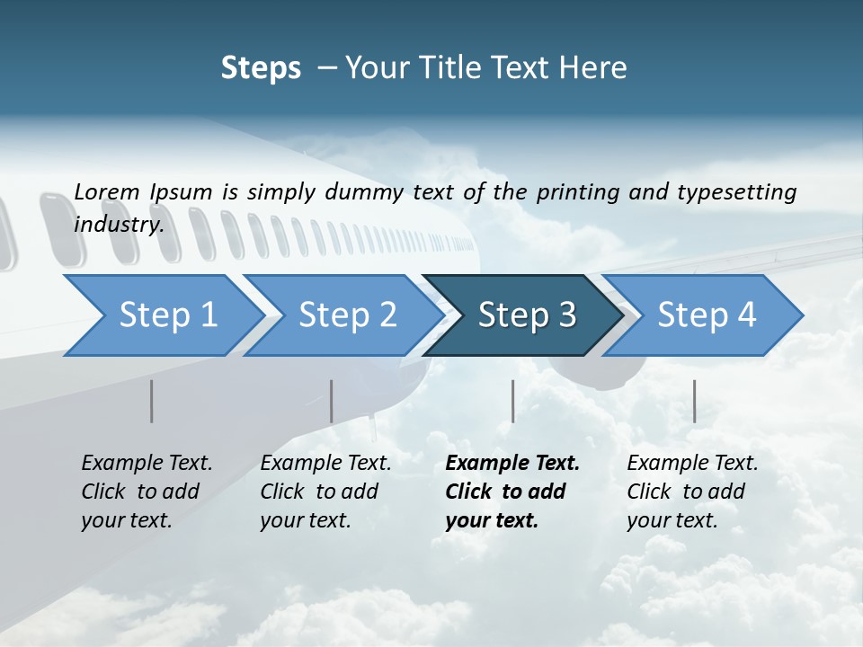 Journey Pilot Vacation PowerPoint Template