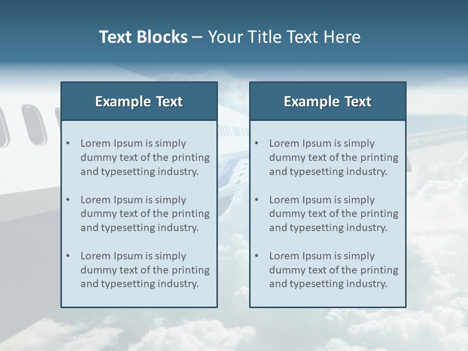 Journey Pilot Vacation PowerPoint Template