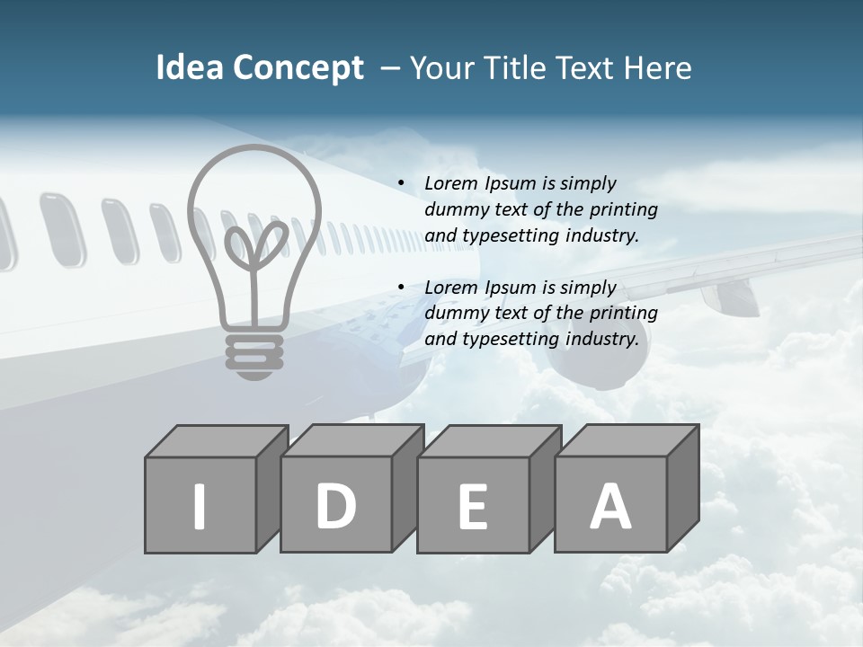 Journey Pilot Vacation PowerPoint Template