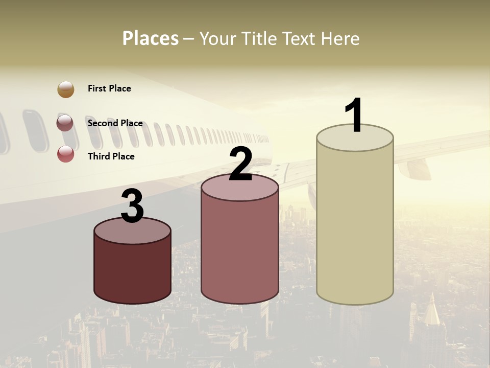 Cloud Boot Aeroplane PowerPoint Template