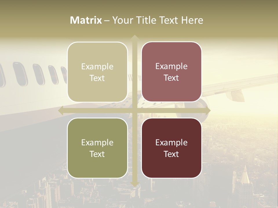 Cloud Boot Aeroplane PowerPoint Template