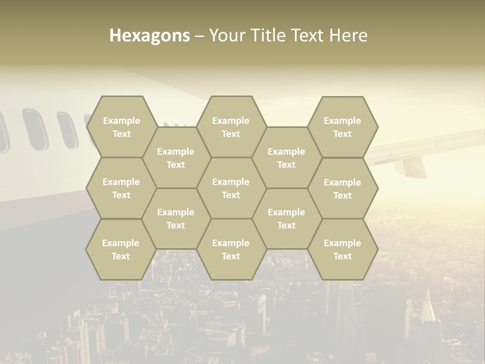 Cloud Boot Aeroplane PowerPoint Template