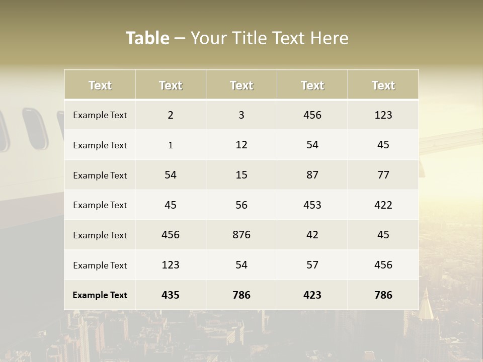 Cloud Boot Aeroplane PowerPoint Template