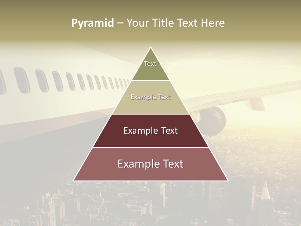 Cloud Boot Aeroplane PowerPoint Template