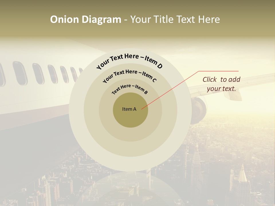Cloud Boot Aeroplane PowerPoint Template