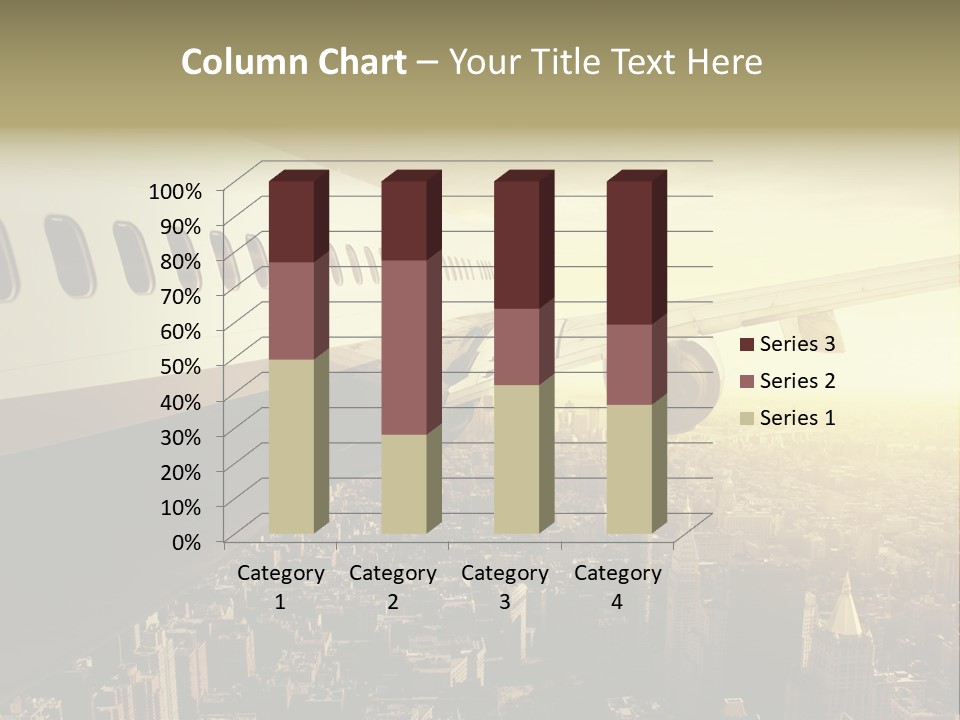 Cloud Boot Aeroplane PowerPoint Template