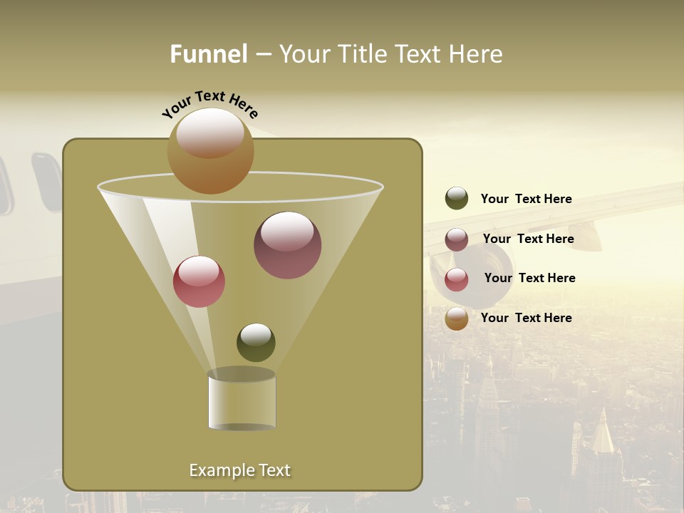 Cloud Boot Aeroplane PowerPoint Template