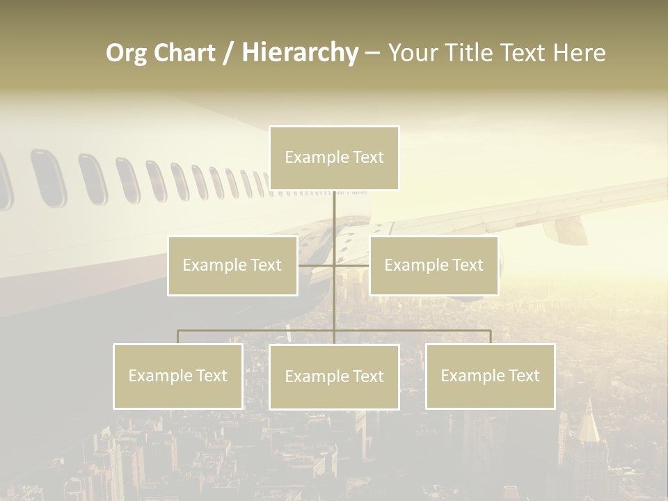 Cloud Boot Aeroplane PowerPoint Template