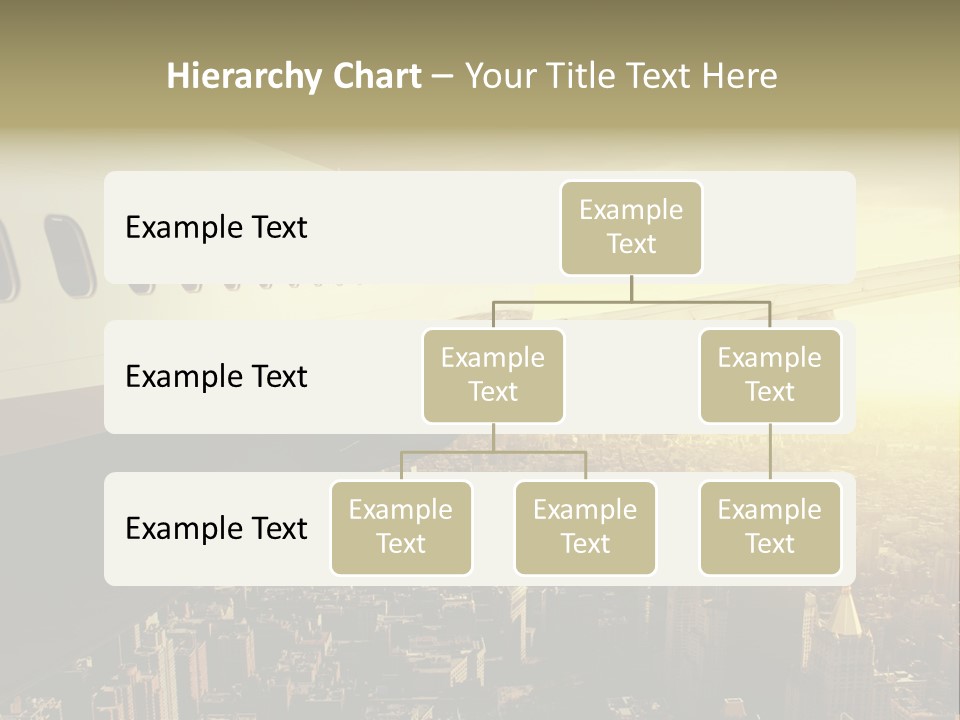 Cloud Boot Aeroplane PowerPoint Template
