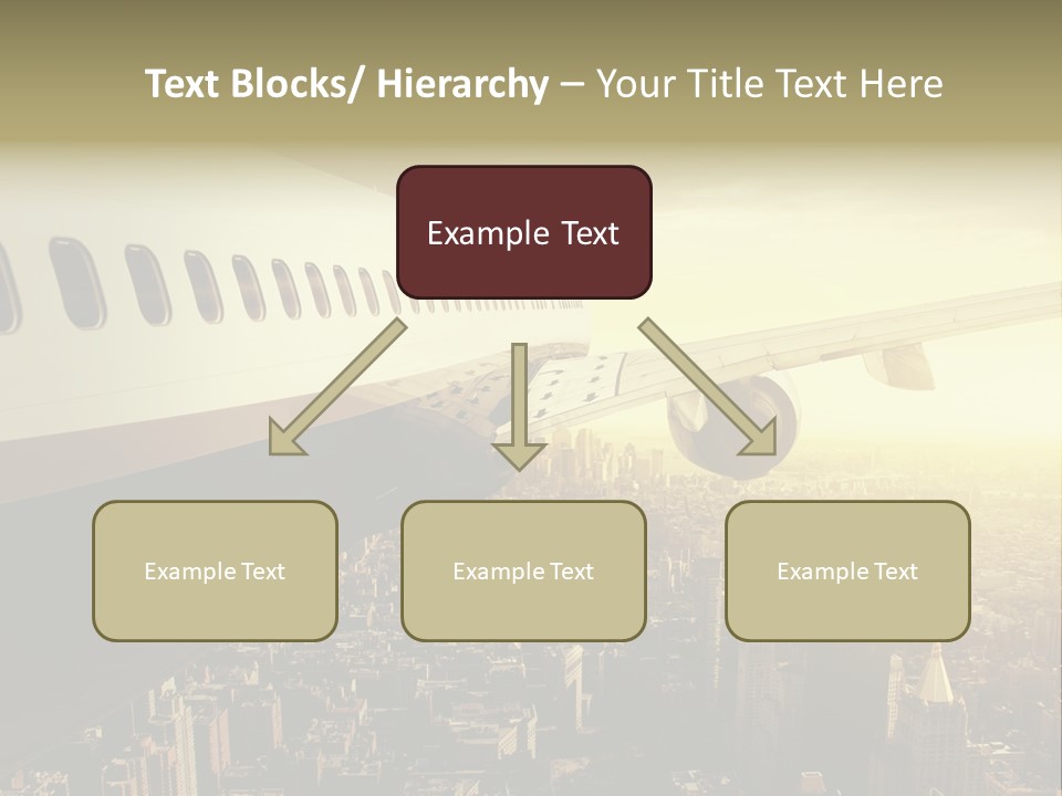 Cloud Boot Aeroplane PowerPoint Template