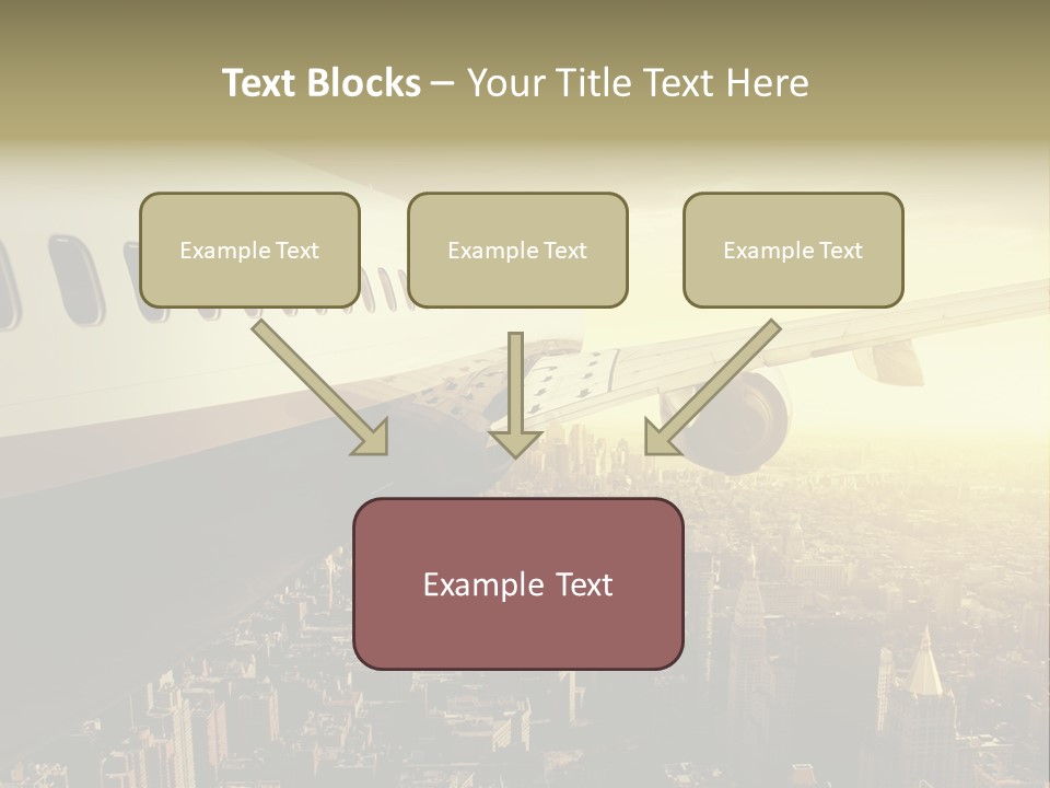 Cloud Boot Aeroplane PowerPoint Template