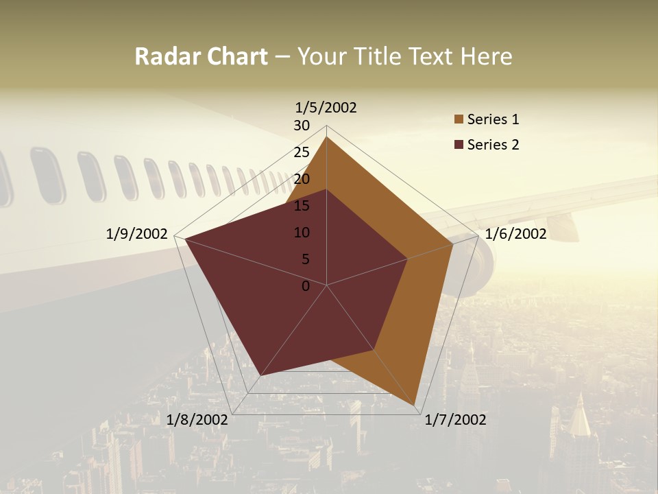 Cloud Boot Aeroplane PowerPoint Template