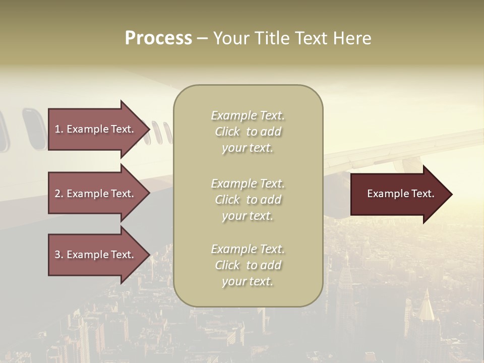 Cloud Boot Aeroplane PowerPoint Template